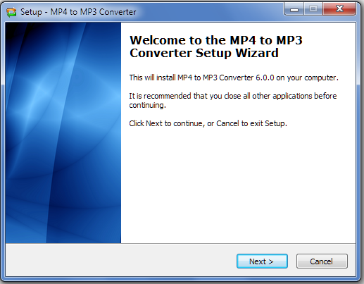 Install MP4 to MP3 Converter
